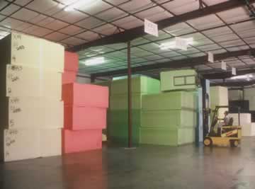 flexible foam inventory at Wisconsin Foam Products